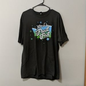 Frost Fest Size 2XL Men's Dark Gray T-shirt
